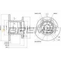 CD6254S BREMSI Гальмівний диск
