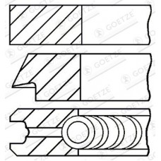 08-432200-00 GOETZE ENGINE Комплект поршневих кілець