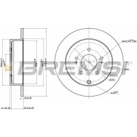CD8268S BREMSI Гальмівний диск