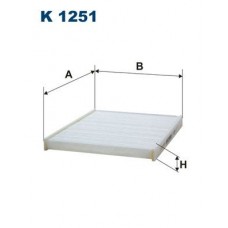 K 1251 FILTRON Фільтр повітря у внутрішньому просторі