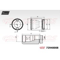 72940008 MAXTECH Поршень корпус скоби гальма