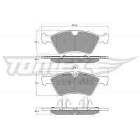 TX 14-57 TOMEX Brakes Комплект гальмівних колодок дисковий гальм