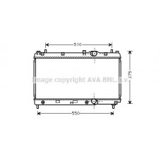 CR2031 AVA QUALITY COOLING Радіатор охолодження двигуна