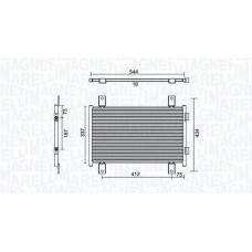350203895000 MAGNETI MARELLI Конденсатор кондиціонера