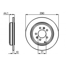 0 986 478 556 BOSCH Гальмівний диск