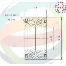 70-010051 MULTIPARTS Комплект підшипника ступиці колеса