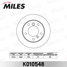 K010548 MILES Гальмівний диск