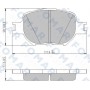 FO 814681 FOMAR Friction Комплект гальмівних колодок дисковий гальм