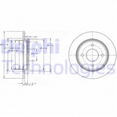 BG3054 DELPHI Гальмівний диск