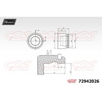 72942026 MAXTECH Поршень корпус скоби гальма