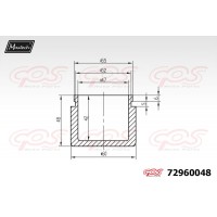 72960048 MAXTECH Поршень корпус скоби гальма
