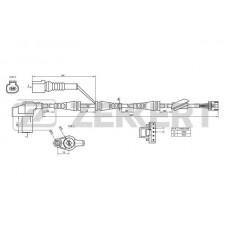 SE-6018 ZEKKERT Датчик частота обертання колеса