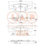 704-10052 IAP QUALITY PARTS Комплект гальмівних колодок дисковий гальм