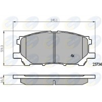 CBP01750 COMLINE КомплеК т гальмівних колодок, дискове гальмо