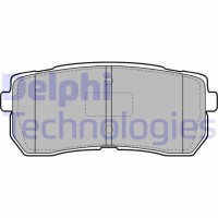 LP2095 DELPHI Комплект гальмівних колодок дисковий гальм