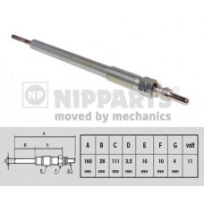 N5715019 NIPPARTS Свічка розжарювання
