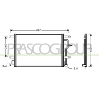 AD020C003 PRASCO Конденсатор кондиціонера