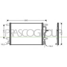 AD020C003 PRASCO Конденсатор кондиціонера