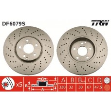DF6079S TRW Гальмівний диск