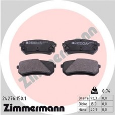 24276.150.1 ZIMMERMANN КомплеК т гальмівних колодок, дискове гальмо
