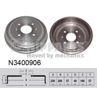 N3400906 NIPPARTS Гальмівний барабан