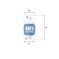 31.010.00 UFI Паливний фільтр