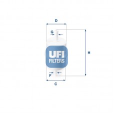 31.010.00 UFI Паливний фільтр
