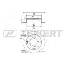 BS-5224 ZEKKERT Гальмівний диск