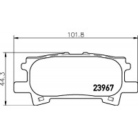 PCP1298 DON Комплект гальмівних колодок дисковий гальм