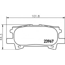 PCP1298 DON Комплект гальмівних колодок дисковий гальм