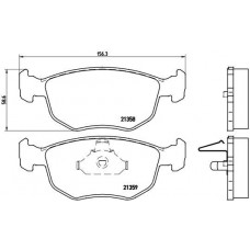 P 24 069 BREMBO КомплеК т гальмівних колодок, дискове гальмо