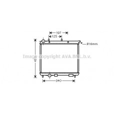 CN2190 AVA QUALITY COOLING Радіатор охолодження двигуна