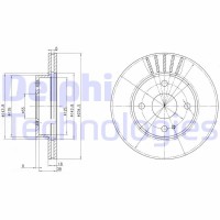BG2802 DELPHI Гальмівний диск
