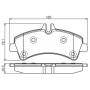 0 986 495 099 BOSCH Комплект гальмівних колодок дисковий гальм