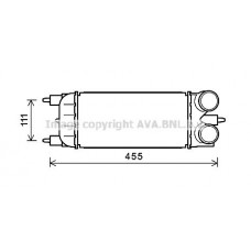 PEA4365 AVA QUALITY COOLING Интеркулер