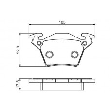 0 986 495 074 BOSCH КомплеК т гальмівних колодок, дискове гальмо