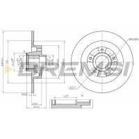 CD8185S BREMSI Гальмівний диск