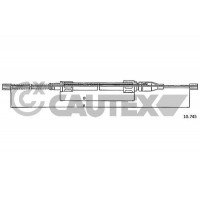 763011 CAUTEX Тросик, cтояночный тормоз