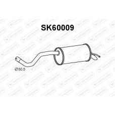 SK60009 VENEPORTE Глушник вихлопних газів кінцевий