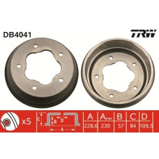 DB4041 TRW Гальмівний барабан