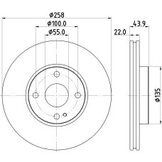 8DD 355 131-821 HELLA Гальмівний диск