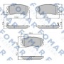 FO 932381 FOMAR Friction Комплект гальмівних колодок дисковий гальм