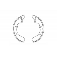 KBS-6405 KAVO PARTS Комплект гальмівних колодок