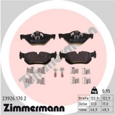 23926.170.2 ZIMMERMANN Комплект гальмівних колодок дисковий гальм