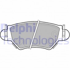 LP1553 DELPHI КомплеК т гальмівних колодок, дискове гальмо