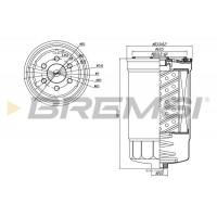 FE0827 BREMSI Паливний фільтр