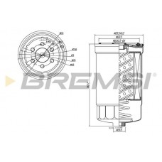 FE0827 BREMSI Паливний фільтр