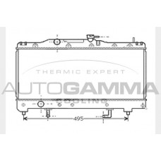 104718 AUTOGAMMA Радіатор охолодження двигуна