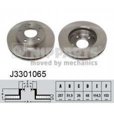 J3301065 NIPPARTS Гальмівний диск