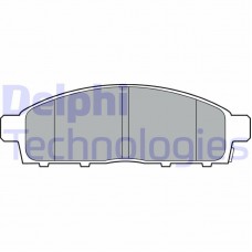 LP3313 DELPHI Комплект гальмівних колодок дисковий гальм